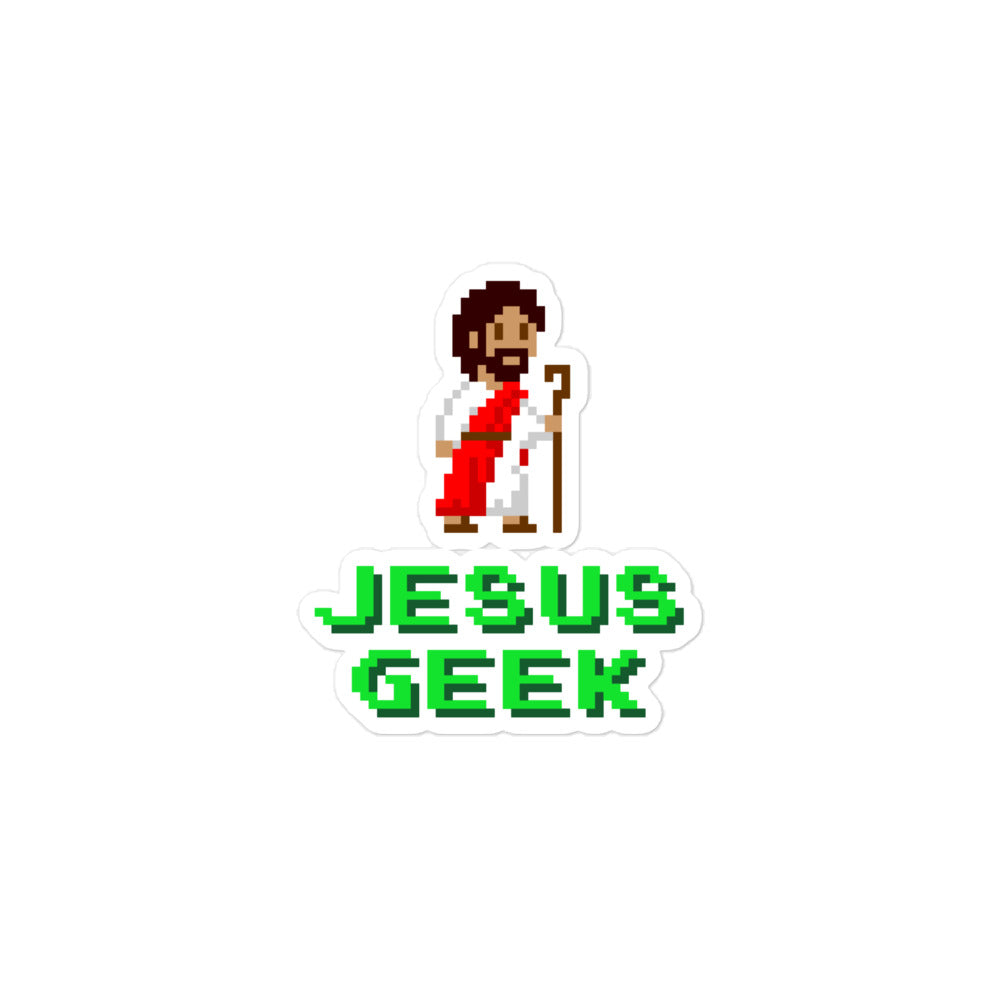 Jesus Geek Bubble-free Stickers