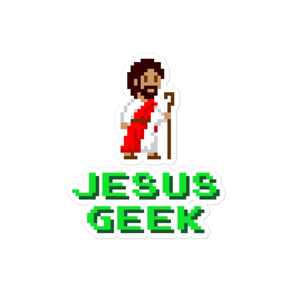 Jesus Geek Bubble-free Stickers