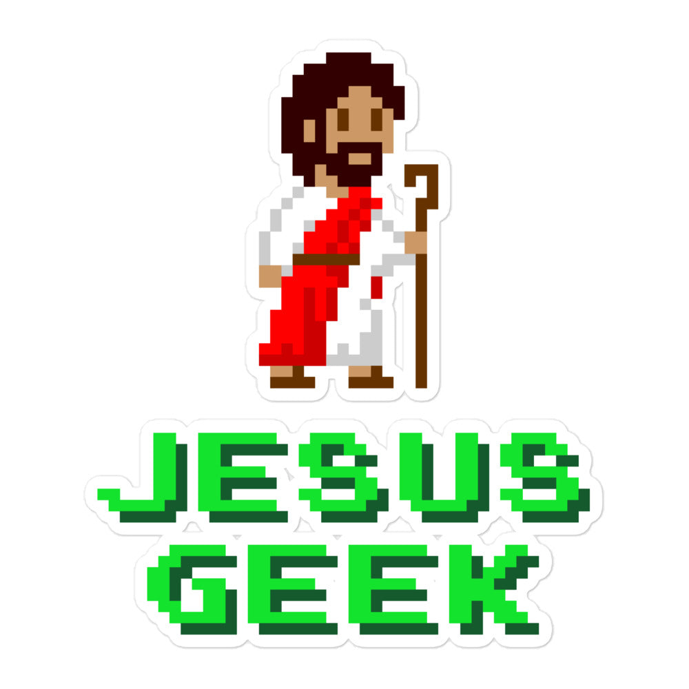 Jesus Geek Bubble-free Stickers