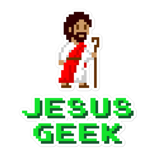 Jesus Geek Bubble-free Stickers