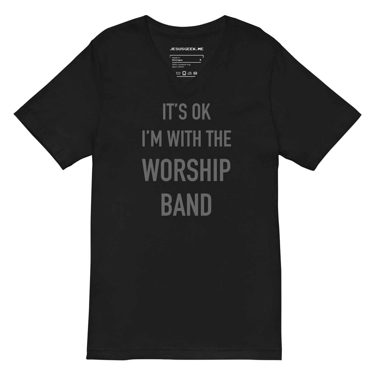 With the Worship Band V-Neck T-Shirt