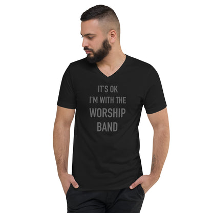 With the Worship Band V-Neck T-Shirt