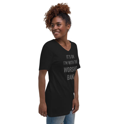 With the Worship Band V-Neck T-Shirt